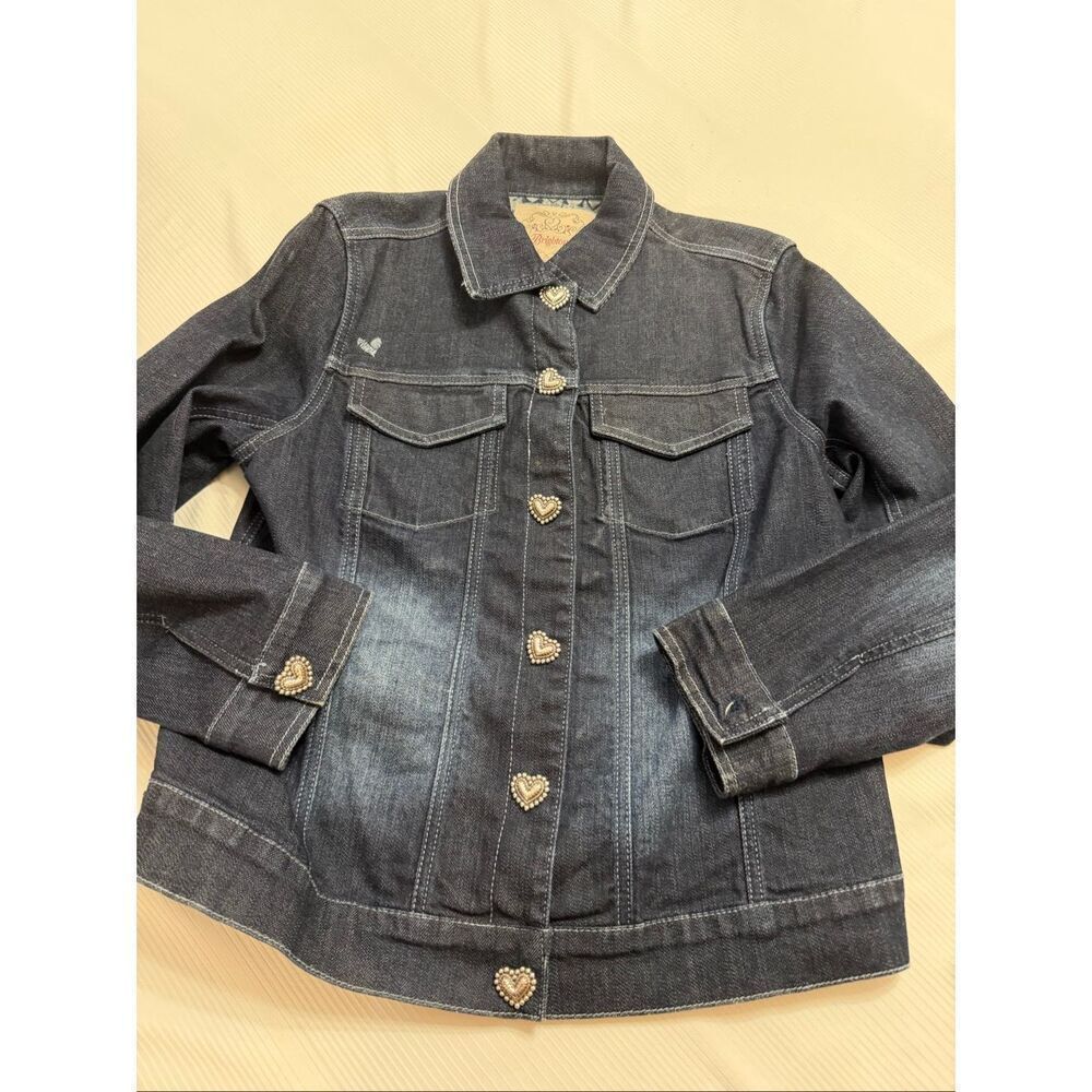 Brighton Women’s Follow Your Heart Denim Jacket Size S/M/L See Measurements